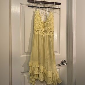 Free People Yellow Dress